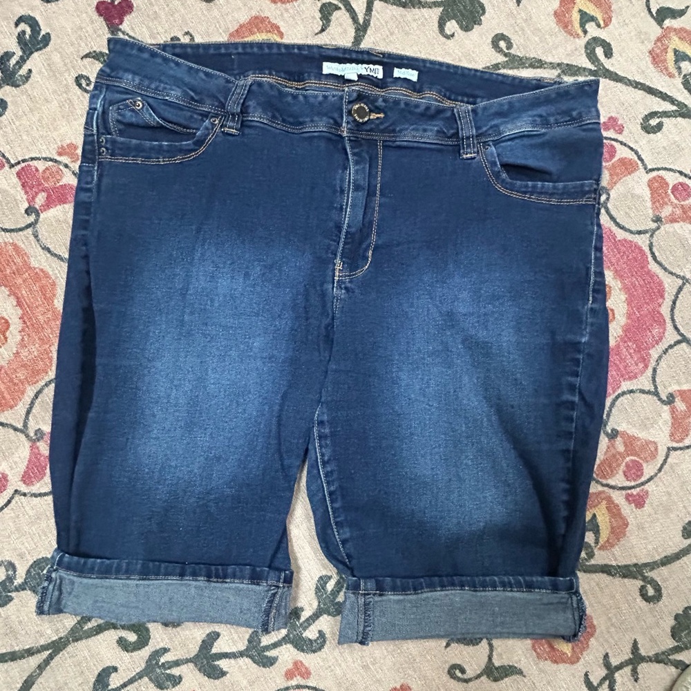 YMI Indigo Denim Bermuda Shorts